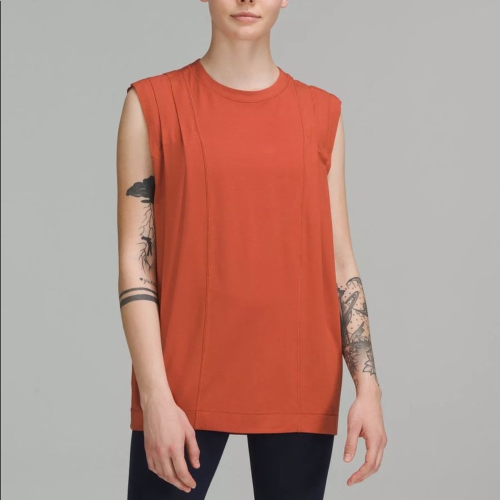 Lululemon Modal Pleated Shoulder Tank